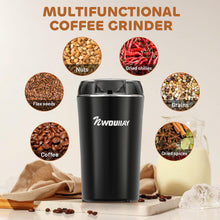 Carica l'immagine nel visualizzatore di Gallery, Macina Caffe' Elettrico 300W, Macinacaffè Elettrico con Lame in Acciaio Inossidabile, Macina Chicchi di Caffè, Macinatura Veloce, 75g, Macina Spezie per Chicchi di Caffè, Spezie, Noci, Cereali, Pepe