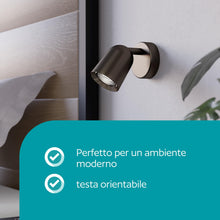 Carica l'immagine nel visualizzatore di Gallery, Eglo Camaldoli - Lampada da parete, applique interno, lettura con faretto