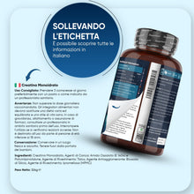 Carica l'immagine nel visualizzatore di Gallery, Creatina Monoidrata Vegana, 3000mg per Dose (per 3 Mesi), Uomini e Donne