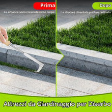 Carica l'immagine nel visualizzatore di Gallery, Adiwo Estirpatore Erbacce Manuale, 3PCS Coltello Erbacce in Acciaio Inossidabile, Raschietto per Erbacce a Manico Lungo,