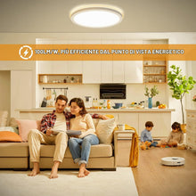 Carica l'immagine nel visualizzatore di Gallery, LEZOE Plafoniera LED Soffitto Dimmerabile con Telecomando, 18W 1800LM Lampada da Soffitto 3000K-6500K Plafoniera Bagno 2