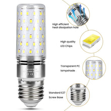 Carica l'immagine nel visualizzatore di Gallery, Lampadine LED E27 10W Luce Naturale 4000K, 1450LM, Non Dimmerabile, 6 Pezzi