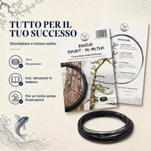 Carica l'immagine nel visualizzatore di Gallery, HAPPY SEED 10 m Filo per Bonsai in Alluminio anodizzato, Nero - Essenziale per Ottenere la Forma Desiderata del Bonsai -