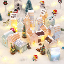 Carica l&#39;immagine nel visualizzatore di Gallery, Kesote Calendario Avvento Fai da Te, 24 Calendario Avvento da Riempire, Scatole Natalizie con Diversi Disegni Natalizi Scatoline per Regali Piccoli Natalizi, Colori Morandi