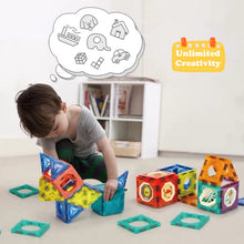 Carica l'immagine nel visualizzatore di Gallery, BINZKBB Deluxe 110 Pezzi Set Costruzioni Magnetiche per Bambini - Gioco Blocchi Magnetico Luminescente - Gioco Educativo STEM e Creativo per ragazzi e ragazze - Età 5 6 7 8 10+ Anni Ottima Idea Regalo