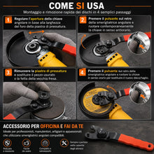 Carica l'immagine nel visualizzatore di Gallery, Topolenashop Chiave Regolabile per Flangia Disco Flex con Apertura Max 52 mm – Chiave in Acciaio con Impugnatura Antisci