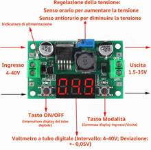 Carica l'immagine nel visualizzatore di Gallery, RUNCCI-YUN 2Pcs DC-DC Convertitore di tensione Buck Modulo di alimentazione Modulo step-down regolabile Modulo di alimen