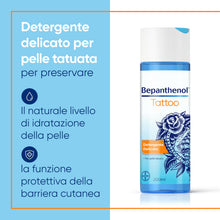 Carica l'immagine nel visualizzatore di Gallery, Bepanthenol Tattoo Care Kit - Crema Tatuaggi Corpo con Pantenolo e Gel Detergente Delicato - Idrata, Protegge e Ravviva i Colori - Preserva la Bellezza del Tatuaggio