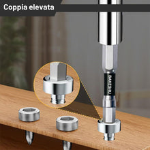 Carica l'immagine nel visualizzatore di Gallery, Set di 13 inserti esagonali a impatto H1.5-H10, set di inserti magnetici a brugola da 50 mm di lunghezza, inserti S2 con