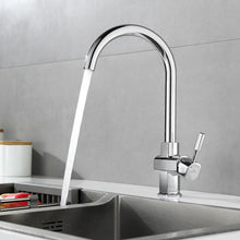 Carica l'immagine nel visualizzatore di Gallery, Auralum Rubinetto Lavello Cucina Cromato Girevole a 360 °, Miscelatore Cucina Monocomando Per Lavandino,Rubinetti Acqua Calda e Fredda