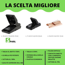 Carica l'immagine nel visualizzatore di Gallery, Trappola per Topi e Ratti con Esca Riutilizzabile 6pz