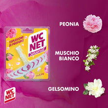 Carica l'immagine nel visualizzatore di Gallery, Wc Net Tavoletta Sensorial Pink Joy Muschio Bianco e Peonia, Anticalcare