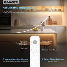 Carica l'immagine nel visualizzatore di Gallery, BRIMETI Striscia LED COB con Sensore di Movimento Dimmerabile 5M 320LEDs/M 5V Striscie a Batteria Bianco Naturale 4000K 