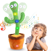 Carica l&#39;immagine nel visualizzatore di Gallery, Giocattoli Bambino Cactus Ballerino Ripete Balla Parlante Danzante Funny Talking Che Ripete Quello Che Dici Peluche Cactus Parlante Interattivo Bambina Ragazzo Natalizi Per Bambini Con 120 Canzoni