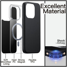 Carica l'immagine nel visualizzatore di Gallery, JETech Cover Magnetica Slim per iPhone 15 Pro, Nero