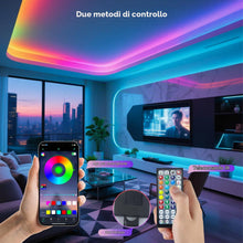 Carica l'immagine nel visualizzatore di Gallery, CUQI Striscia LED da 20M per Esterni, Impermeabile IP68 Striscia LED RGB per Esterni Supporta il Controllo Tramite Telec