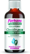 Carica l'immagine nel visualizzatore di Gallery, Forhans Liquido Antisettico Clorhexidina Clexidin 0.20% Collutorio dal gusto gradevole, 200 ml