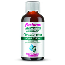 Carica l'immagine nel visualizzatore di Gallery, Forhans Liquido Antisettico Clorhexidina Clexidin 0.20% Collutorio dal gusto gradevole, 200 ml