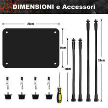 Carica l'immagine nel visualizzatore di Gallery, Terza mano saldatura, accessori modellismo, strumento di supporto per PCB per saldatura tonhui, quattro bracci, helping 