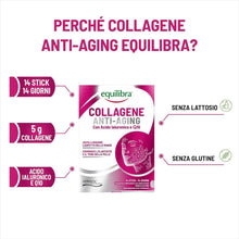 Carica l'immagine nel visualizzatore di Gallery, Equilibra Collagene Anti-Aging Idrolizzato VERISOL® 5000mg, 14 Stick