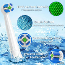 Carica l'immagine nel visualizzatore di Gallery, 8 Testine di Ricambio Compatibili con Oral-B iO Serie 2 3 4 5 6 7 8 9 10 + 8 Cappucci + Porta Testine con vano Spazzolin