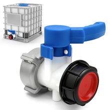 Carica l'immagine nel visualizzatore di Gallery, VEEKAY IBC Serbatoio adattatore DN50 75mm,Adattatore Universale per Serbatoio Dell'acqua 1000L,Rubinetto di Scarico Univ
