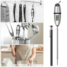 Carica l'immagine nel visualizzatore di Gallery, ThermoPro TP02S Termometro da Cucina Digitale a Lettura Istantanea con 5.35" Sonda Lunga e Display LCD per BBQ Carne Barbecue Vino Latte Olio Dolci Alimenti Griglia Acqua