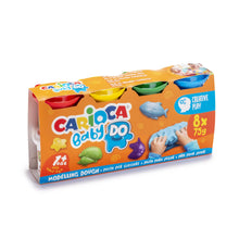 Carica l'immagine nel visualizzatore di Gallery, CARIOCA Pasta da Modellare BABY DO, Set di 8 Colori, per Bambini dai 12 Mesi, Colori Brillanti e Miscelabili, Non Sporca le Mani e Asciuga all'Aria, Contiene Frumento