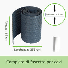 Carica l'immagine nel visualizzatore di Gallery, workingHOUSE Striscia Frangivista per Recinzione, Antracite