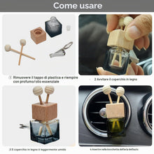 Carica l'immagine nel visualizzatore di Gallery, Bottiglia Deodoranti per Auto Vuota, Boccette di Profumo Vuote per Olio Essenziale, 8 Pezzi 8ML Trasparente Ciondolo Pro