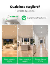 Carica l'immagine nel visualizzatore di Gallery, Bojim Faretti LED da Incasso per Cartongesso Soffitto Dimmerabili Foro 55mm - 68mm, 4W IP44 Luce Calda Naturale Fredda p