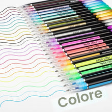 Carica l'immagine nel visualizzatore di Gallery, Mutsitaz Set di 48 Penne Gel Colorate -12 glitter, 12metallico,12neon glitterato,12 pastello -per colorare libri per adu