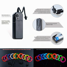 Carica l'immagine nel visualizzatore di Gallery, EL Wire LED Neon Flessibile Elettroluminescente Filo EL Fili Super Luminoso Stroboscopico Controllo di o Abito Cosplay F