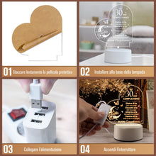 Carica l'immagine nel visualizzatore di Gallery, Regalo Donna 30 Anni, Regalo 30 Anni Donna, Idee Regali Uomo, Lampada