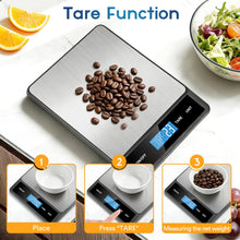 Carica l'immagine nel visualizzatore di Gallery, Zivacate Bilancia Cucina Digitale, Bilancia da Cucina 5kg, Piatto Inox