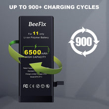 Carica l'immagine nel visualizzatore di Gallery, Batteria 6500mAh per iPhone 11: compatibile con A2111 A2221 A2223