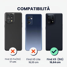 Carica l'immagine nel visualizzatore di Gallery, kwmobile Cover per Oppo Find X5 (5G) Custodia - Back Case per Smartphone in Silicone TPU - Protezione Gommata - ardesia 