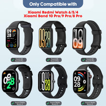 Carica l'immagine nel visualizzatore di Gallery, 3 Pezzi Cinturino per Xiaomi Redmi Watch 6/5/4, Cinturino in Silicone di Ricambio per Xiaomi Mi Band 10 Pro/9 Pro/8 Pro 