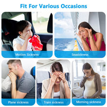 Carica l'immagine nel visualizzatore di Gallery, ACWOO Anti Nausea Digitopressione, 2 Coppie Anti Nausea da Viaggio Bracciali, Senza Farmaco Fascia da Polso per Cinetosi