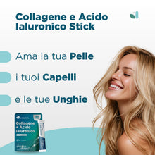 Carica l'immagine nel visualizzatore di Gallery, Collagene da Bere - Collagene e Acido ialuronico Integratore, 60 Stick con Gliprolys® Collagen liquido Idrolizzato Vegan