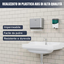 Carica l'immagine nel visualizzatore di Gallery, AIKE Dispenser Carta Asciugamani da Parete, Dispenser di Asciugamani con Piega a V Compatibile con Piega a C, Adatto per Carta Piegata Dimensioni 25,3x8 (cm), Può Contenere 200 Asciugamani di Carta