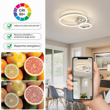 Carica l'immagine nel visualizzatore di Gallery, Osairous Plafoniera LED SoffittoModerna, 42W 4725LM Lampada da Soffitto