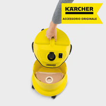 Carica l'immagine nel visualizzatore di Gallery, KÄRCHER Sacchetti filtro di carta originali KFI 222, 5 pezzi, 2 veli, per Aspiratori solidi liquidi WD 2