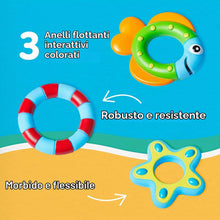 Carica l'immagine nel visualizzatore di Gallery, Nuby Polpo Galleggiante Interattivo, Gioco Bagnetto, 3 Anelli, 18+ Mesi