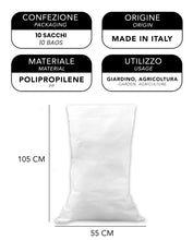 Carica l'immagine nel visualizzatore di Gallery, IPEA 10x Sacchi da Giardino e Detriti in Polipropilene - 105 x 55 cm ­­­­– 10 PEZZI - Sacco Multiuso per Imballaggio, Gi