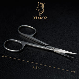 YUMAYA® Forbici professionali per unghie in acciaio inossidabile extra sottili con custodia - affilate, in acciaio inossidabile | Adatte per mancini e destrimani | Per pelle i per cuticole