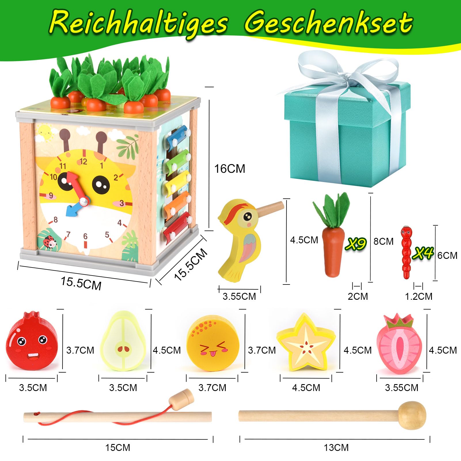 Cubo di Abilità Motorie in Legno, in Montessori Cubo