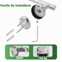 Carica l'immagine nel visualizzatore di Gallery, SAYAYO Porta Carta Igienica Cromo Lucido Porta Rotolo Carta Igienica