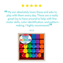 Carica l'immagine nel visualizzatore di Gallery, Melissa &amp; Doug Perline Grandi in Legno da Infilare – Cassetta in Legno con Perline Colorate, Gioco di Incastri, Giochi M