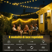 Carica l'immagine nel visualizzatore di Gallery, Catena Luminosa Esterno Solare, 10M 100 Led Luci Solari Esterno